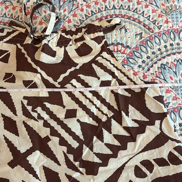 Yellow Hawaii Print BDG Eva Tie-Front Ruched Strap Trapeze Mini Dress - Picture 10 of 11